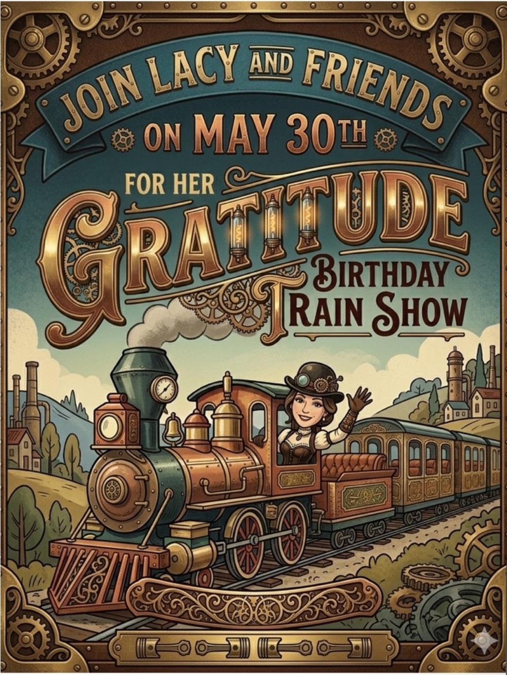 Gratitude Train, see u at 4:30 eastern!